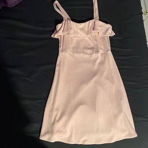 Knit pink dress
